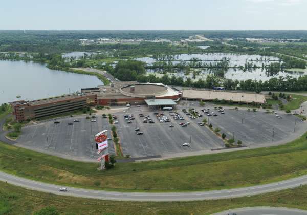 Thumbnail photo of Bally's Quad Cities Casino & Hotel Aerial View 1