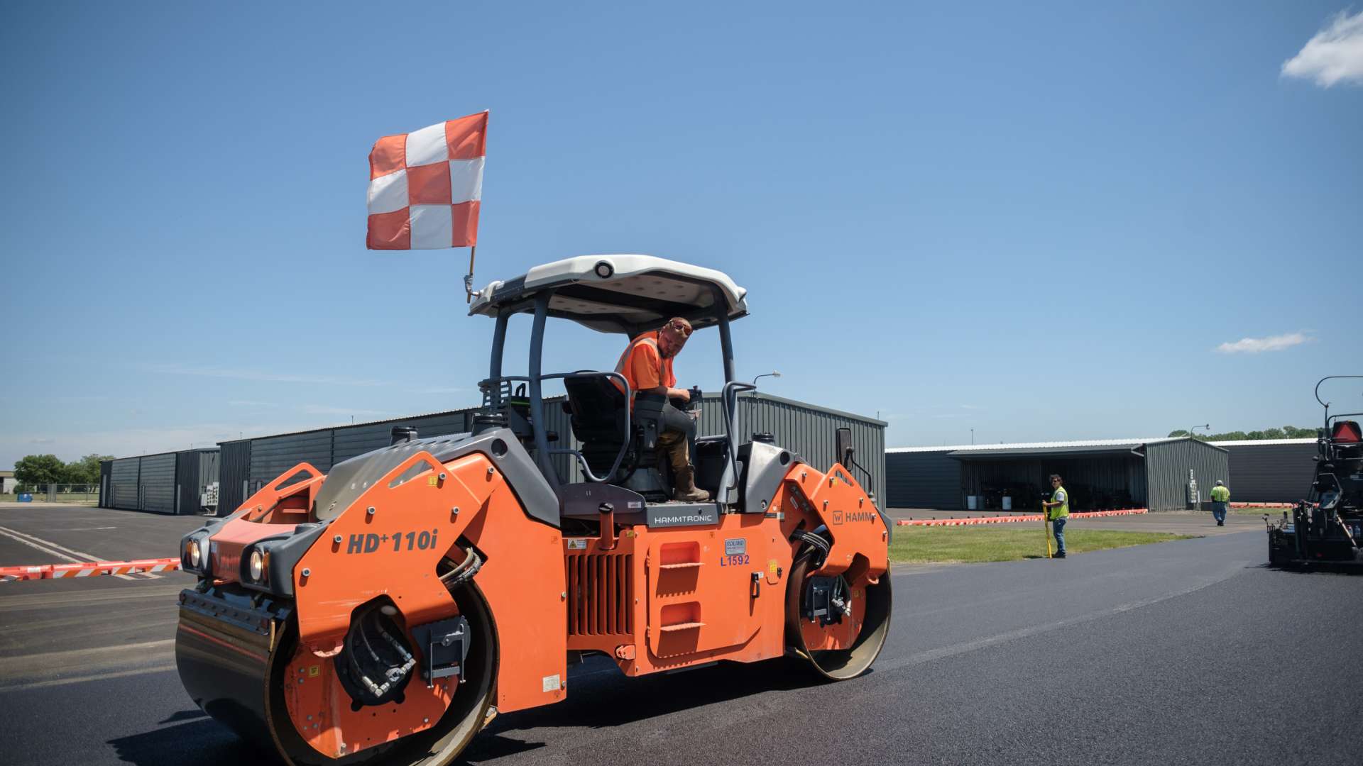 Asphalt construction work