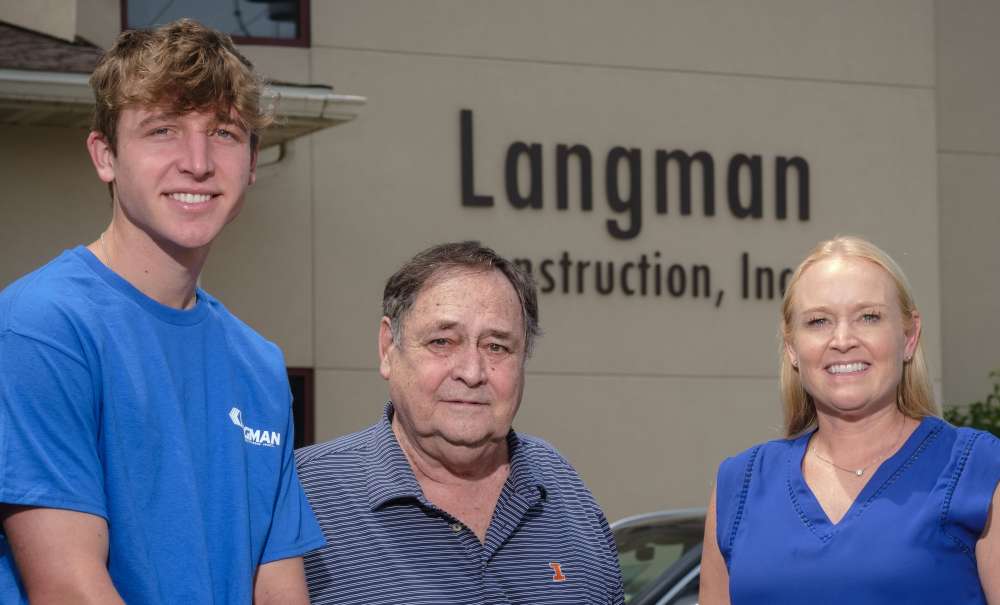 Photo of staff at Langman Construction office